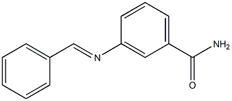 3-{[(E)-phenylmethylidene]amino}benzamide Structure