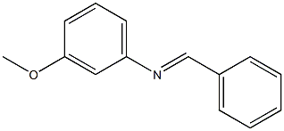 N-(3-methoxyphenyl)-N-[(E)-phenylmethylidene]amine Structure