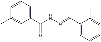 3-methyl-N'-[(E)-(2-methylphenyl)methylidene]benzohydrazide 구조식 이미지