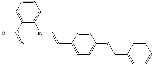 4-(benzyloxy)benzaldehyde N-(2-nitrophenyl)hydrazone Structure