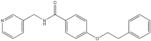 4-(phenethyloxy)-N-(3-pyridinylmethyl)benzamide 구조식 이미지