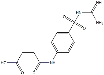 4-[4-({[amino(imino)methyl]amino}sulfonyl)anilino]-4-oxobutanoic acid Structure