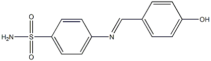 4-{[(E)-(4-hydroxyphenyl)methylidene]amino}benzenesulfonamide 구조식 이미지