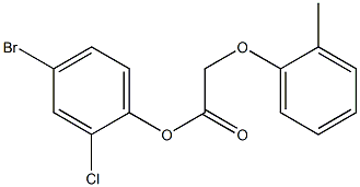 4-bromo-2-chlorophenyl 2-(2-methylphenoxy)acetate Structure