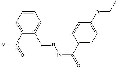 4-ethoxy-N'-[(E)-(2-nitrophenyl)methylidene]benzohydrazide Structure