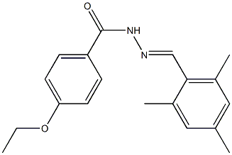 4-ethoxy-N'-[(E)-mesitylmethylidene]benzohydrazide 구조식 이미지