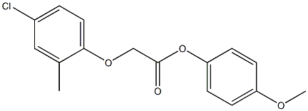 4-methoxyphenyl 2-(4-chloro-2-methylphenoxy)acetate 구조식 이미지