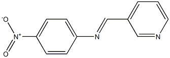 N-(4-nitrophenyl)-N-[(E)-3-pyridinylmethylidene]amine Structure