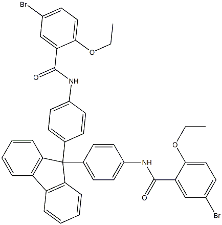 5-bromo-N-[4-(9-{4-[(5-bromo-2-ethoxybenzoyl)amino]phenyl}-9H-fluoren-9-yl)phenyl]-2-ethoxybenzamide Structure
