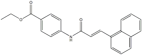 ethyl 4-{[(E)-3-(1-naphthyl)-2-propenoyl]amino}benzoate 구조식 이미지