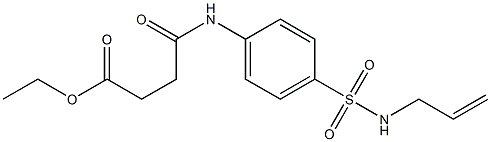 ethyl 4-{4-[(allylamino)sulfonyl]anilino}-4-oxobutanoate Structure