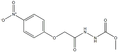 methyl 2-[2-(4-nitrophenoxy)acetyl]-1-hydrazinecarboxylate Structure