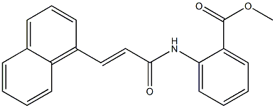 methyl 2-{[(E)-3-(1-naphthyl)-2-propenoyl]amino}benzoate Structure