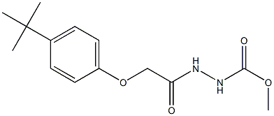 methyl 2-{2-[4-(tert-butyl)phenoxy]acetyl}-1-hydrazinecarboxylate 구조식 이미지