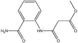 methyl 3-[2-(aminocarbonyl)anilino]-3-oxopropanoate 구조식 이미지