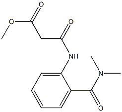 methyl 3-{2-[(dimethylamino)carbonyl]anilino}-3-oxopropanoate Structure