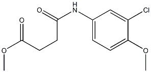 methyl 4-(3-chloro-4-methoxyanilino)-4-oxobutanoate Structure