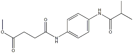 methyl 4-[4-(isobutyrylamino)anilino]-4-oxobutanoate Structure