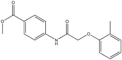 methyl 4-{[2-(2-methylphenoxy)acetyl]amino}benzoate 구조식 이미지