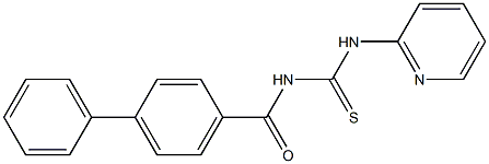 N-([1,1'-biphenyl]-4-ylcarbonyl)-N'-(2-pyridinyl)thiourea 구조식 이미지