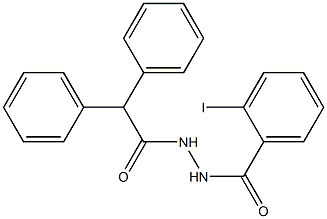 N'-(2,2-diphenylacetyl)-2-iodobenzohydrazide Structure