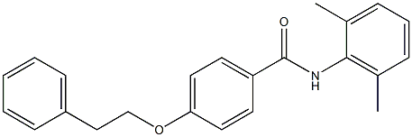 N-(2,6-dimethylphenyl)-4-(phenethyloxy)benzamide 구조식 이미지