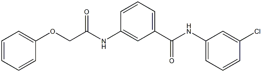 N-(3-chlorophenyl)-3-[(2-phenoxyacetyl)amino]benzamide Structure