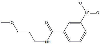 N-(3-methoxypropyl)-3-nitrobenzamide 구조식 이미지