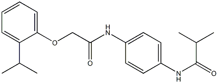 N-(4-{[2-(2-isopropylphenoxy)acetyl]amino}phenyl)-2-methylpropanamide Structure