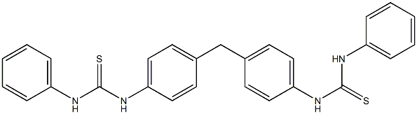 N'-(4-{4-[(anilinocarbothioyl)amino]benzyl}phenyl)-N-phenylthiourea Structure