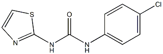 N-(4-chlorophenyl)-N'-(1,3-thiazol-2-yl)urea Structure