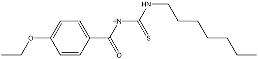 N-(4-ethoxybenzoyl)-N'-heptylthiourea 구조식 이미지