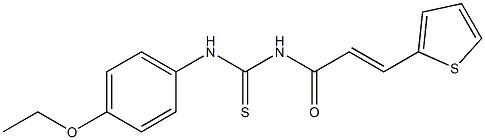 N-(4-ethoxyphenyl)-N'-[(E)-3-(2-thienyl)-2-propenoyl]thiourea 구조식 이미지