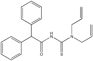 N,N-diallyl-N'-(2,2-diphenylacetyl)thiourea Structure