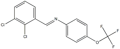 N-[(E)-(2,3-dichlorophenyl)methylidene]-N-[4-(trifluoromethoxy)phenyl]amine 구조식 이미지