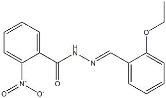 N'-[(E)-(2-ethoxyphenyl)methylidene]-2-nitrobenzohydrazide 구조식 이미지