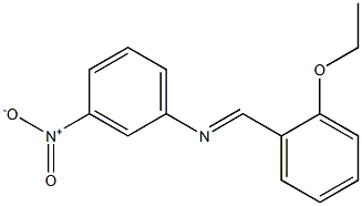 N-[(E)-(2-ethoxyphenyl)methylidene]-N-(3-nitrophenyl)amine Structure