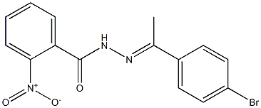 N'-[(E)-1-(4-bromophenyl)ethylidene]-2-nitrobenzohydrazide Structure