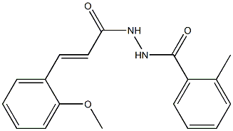 N'-[(E)-3-(2-methoxyphenyl)-2-propenoyl]-2-methylbenzohydrazide 구조식 이미지