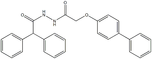 N'-[2-([1,1'-biphenyl]-4-yloxy)acetyl]-2,2-diphenylacetohydrazide Structure