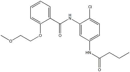 N-[5-(butyrylamino)-2-chlorophenyl]-2-(2-methoxyethoxy)benzamide Structure