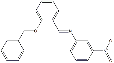 N-{(E)-[2-(benzyloxy)phenyl]methylidene}-N-(3-nitrophenyl)amine 구조식 이미지