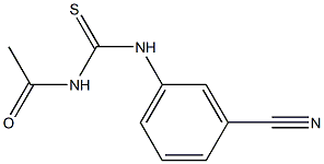 N-acetyl-N'-(3-cyanophenyl)thiourea Structure