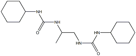 N-cyclohexyl-N'-(2-{[(cyclohexylamino)carbonyl]amino}-1-methylethyl)urea 구조식 이미지