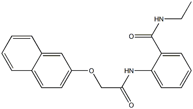N-ethyl-2-{[2-(2-naphthyloxy)acetyl]amino}benzamide 구조식 이미지
