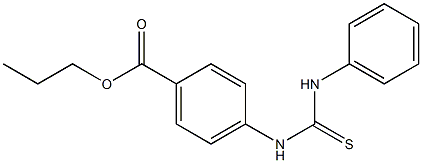 propyl 4-[(anilinocarbothioyl)amino]benzoate 구조식 이미지