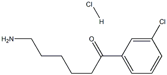 6-amino-1-(3-chlorophenyl)hexan-1-one hydrochloride Structure