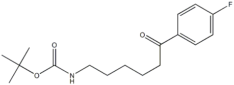 tert-butyl 6-(4fluorophenyl)-6-oxohexylcarbamate Structure