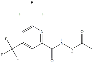 N'-acetyl-4,6-bis(trifluoromethyl)-2-pyridinecarbohydrazide 구조식 이미지