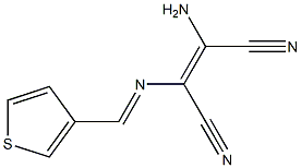 (Z)-2-amino-3-{[(E)-3-thienylmethylidene]amino}-2-butenedinitrile Structure